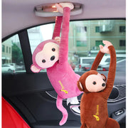 Monkey Tissue Box for Car Seat Back - Hanging Design Frugal Finds Galore