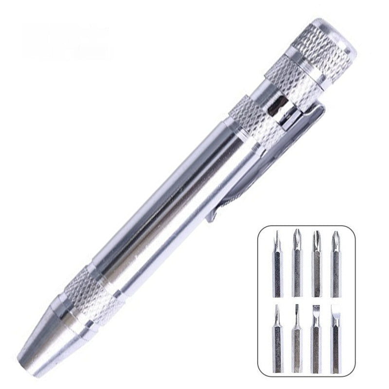 8 In 1 Screwdriver Batch Suit Aluminum Alloy Pen Type Pen Manual