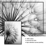 Frameless Abstract Dandelion Flower Canvas Painting Living Room Decor Frugal Finds Galore