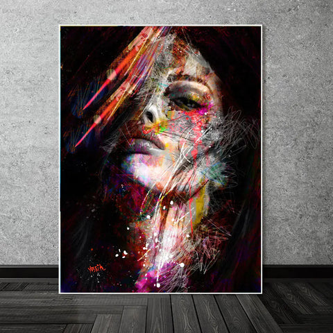 Abstract Figure Canvas Art for Modern Living Room Decor Frugal Finds Galore