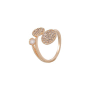 Rhinestone Round Decor Cuff Ring Frugal Finds Galore