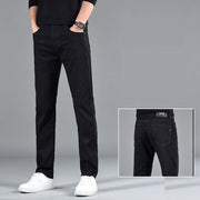 New Slim Fit Youth Casual Straight-leg Cotton Jeans Men Frugal Finds Galore