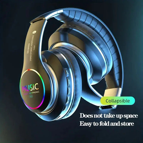 Wireless Sports Headphones with Cool Lighting and Surround Sound Frugal Finds Galore