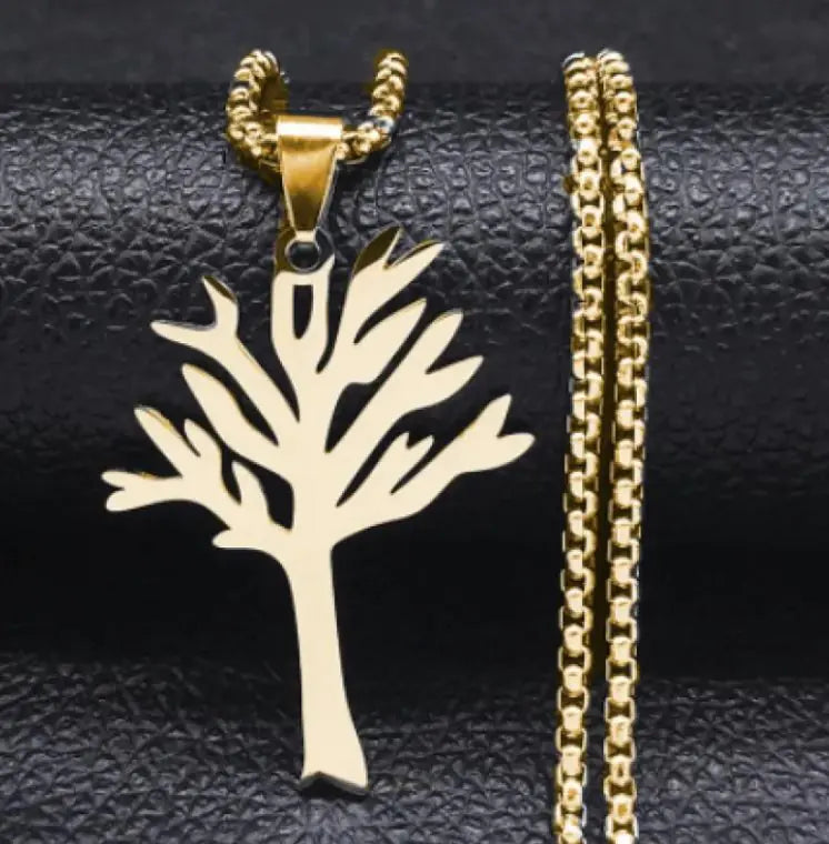 Personalized High-grade Stainless Steel Lucky Tree Necklace