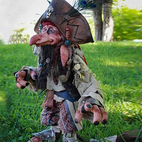 Gothic Vintage Garden Elf Goblin Sculpture for Outdoors Frugal Finds Galore