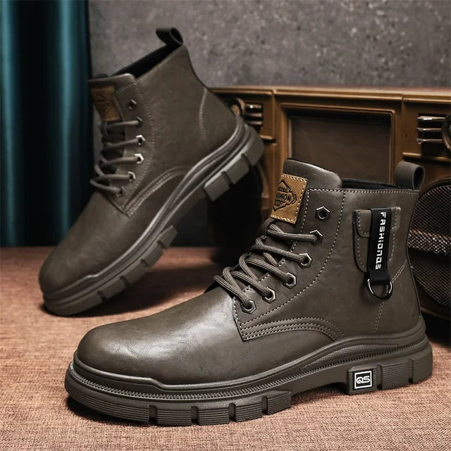 CYYTL Men's Boots Winter Shoes Leather