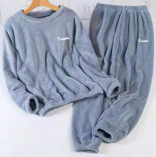 Conjunto de pijama de terciopelo suave para invierno