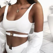 Stylish Pushup Latch Beachwear in white, showcasing premium craftsmanship and a chic design.
