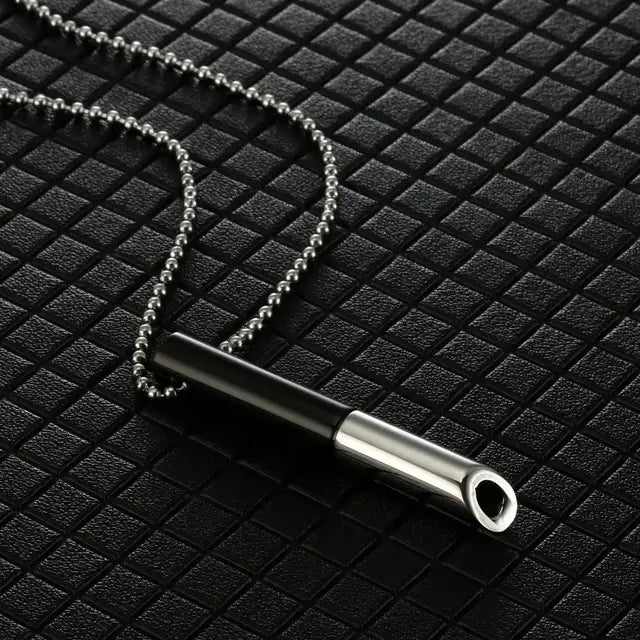 Breathable Anxiety Necklace In Stainless Steel