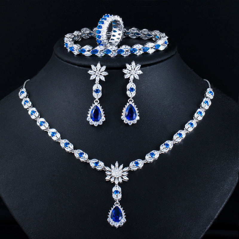 Fashion Necklace Earrings Ring Bracelet