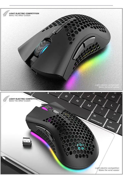 Rechargeable Wireless RGB Gaming Mouse for PC Frugal Finds Galore