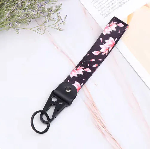 Cherry Blossom Car Keychain & Lanyard