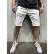 Slim Fit Men's Denim Pants with Holes Frugal Finds Galore