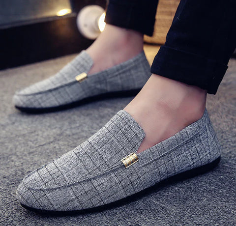 Men's Lightweight Non-Slip Leather Slip-On Loafers Frugal Finds Galore