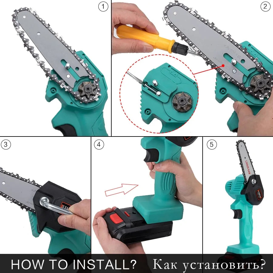 4in Mini Electric Chainsaw