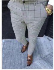 Men's Checkered Business Trousers Frugal Finds Galore