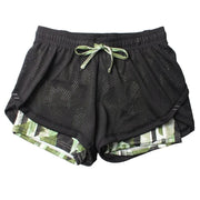 Women's Yoga Fitness Shorts: Elastic Running Leggings with Breathable Mesh Panels Frugal Finds Galore