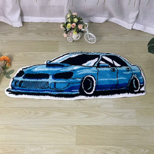 Alfombra de carreras de coches de moda