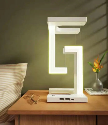 Wireless Charging Desk Lamp with Anti-Gravity Design Frugal Finds Galore