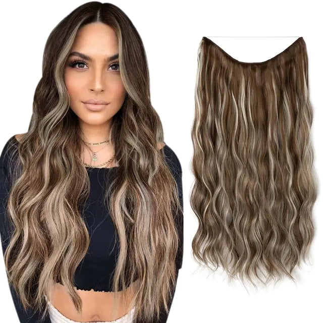 SARLA Synthetic Wave Clip-in Hair Extensions