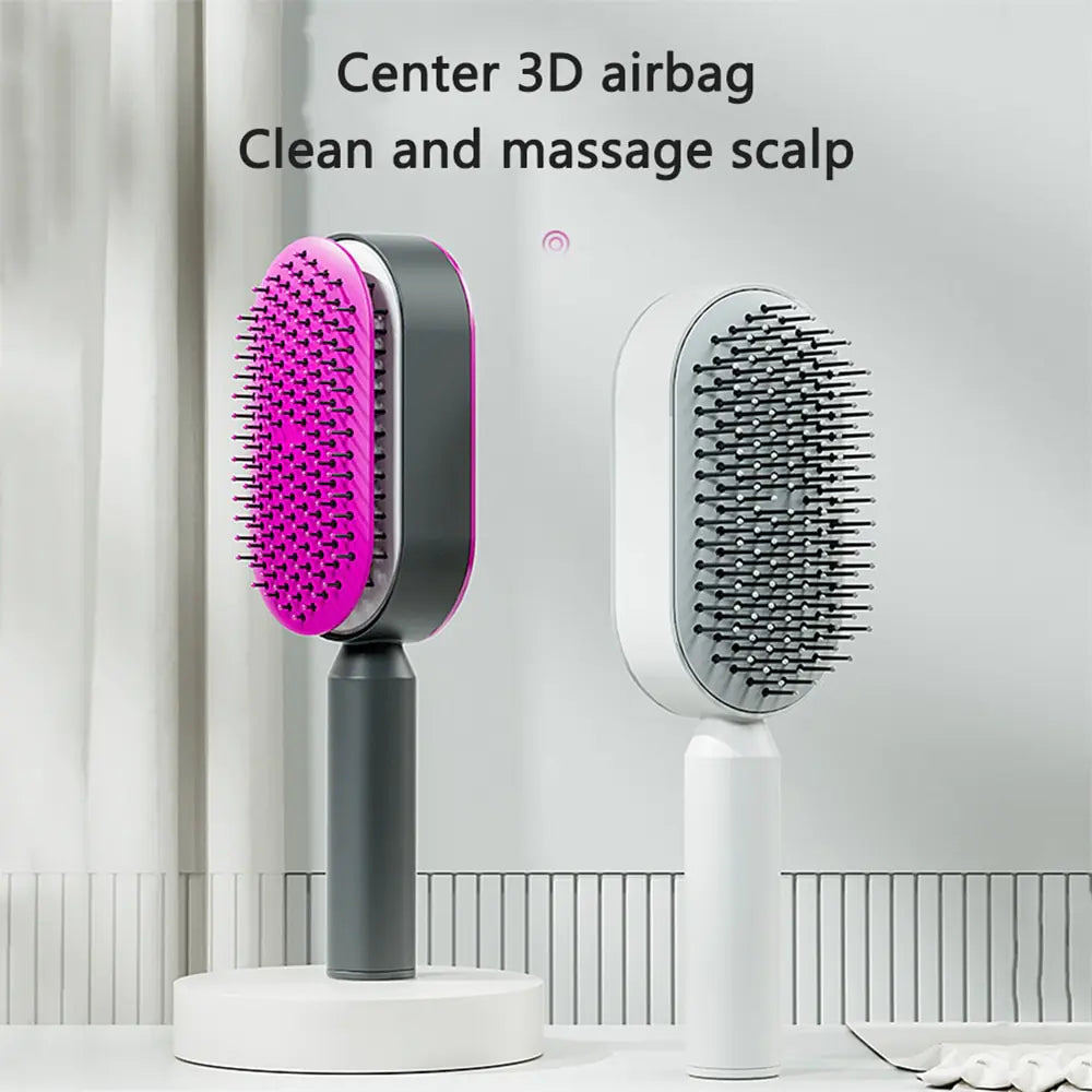 Self Cleaning Hair Comb Professional Detangling