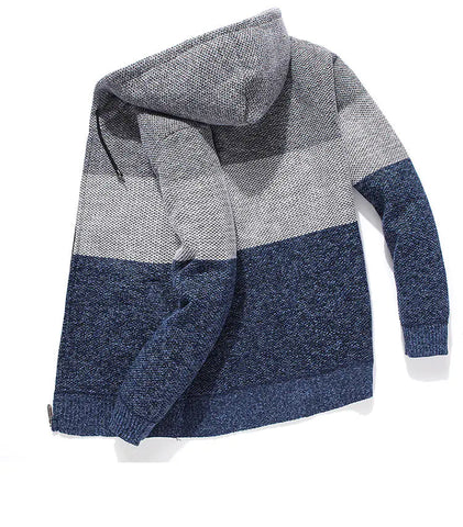 Casual Men's Hooded Fleece Warm Sweater Frugal Finds Galore