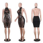 Sequin Sheer Back Dress Frugal Finds Galore