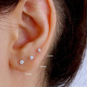 Sterling Silver Crystal Stud Earrings Frugal Finds Galore