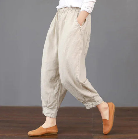Slim Fit Harem Pants - Versatile Artistic Style Frugal Finds Galore