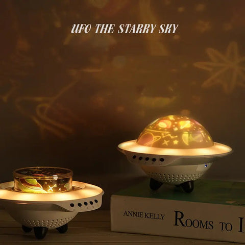 UFO Projector Music Starry Night Light with Bluetooth Frugal Finds Galore