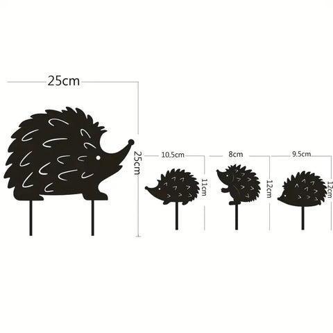 Metal Hedgehog Garden Yard Sign Stake Ornament Frugal Finds Galore