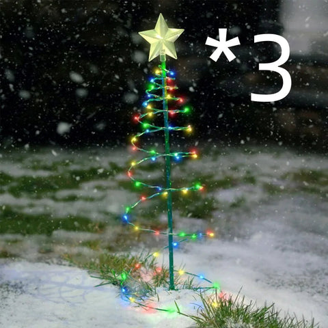 Christmas Tree Decoration Outdoor Courtyard Lighting Frugal Finds Galore