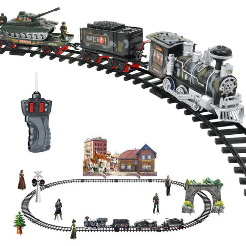 Electric Smoke Remote Control Train Toy Set Frugal Finds Galore