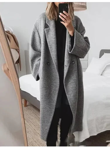 Women's Woolen Trench Coat Coat