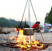 Outdoor Camping Tripod for Cooking and Fire Setup Frugal Finds Galore