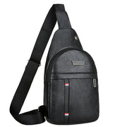 Men's PU Chest Bag - Versatile Large Capacity Sling Bag Frugal Finds Galore