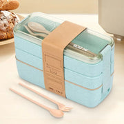 3-in-1 Bento Box Set with Utensils and Dividers Frugal Finds Galore