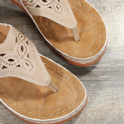 Women's Clip Toe Wedge Sandals Frugal Finds Galore