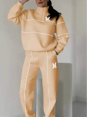 Womens 2 Piece Outfits Lounge Hoodless Pullover Sweatshirt Sweatsuit Sets Sweatshirt Baggy Fashion Sweatpants With Pockets Frugal Finds Galore