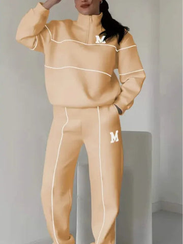 Womens 2 Piece Outfits Lounge Hoodless Pullover Sweatshirt Sweatsuit Sets Sweatshirt Baggy Fashion Sweatpants With Pockets Frugal Finds Galore