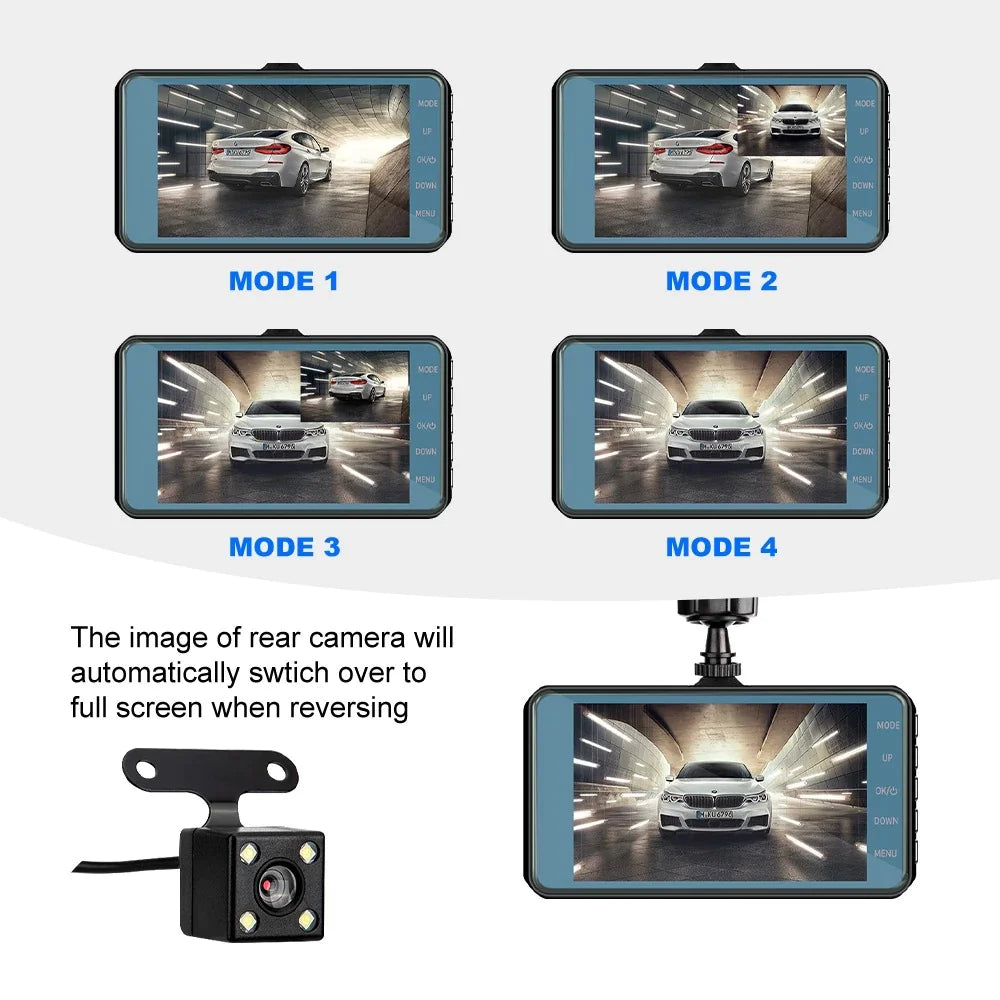 Touch Screen Dash Cam 4"