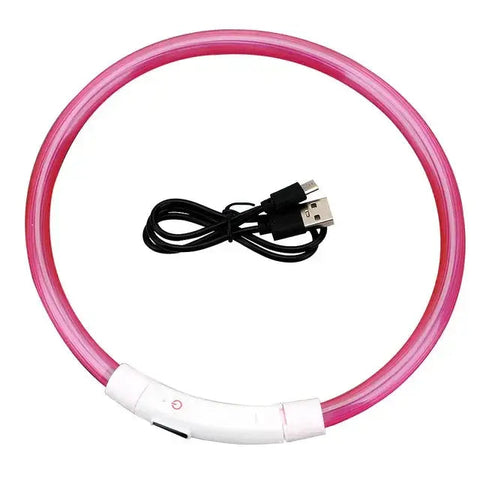 Safety Flashing Glow Dog Collar Frugal Finds Galore