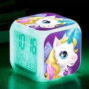 Unicorn Colorful Square Alarm Clock - Creative Design Frugal Finds Galore