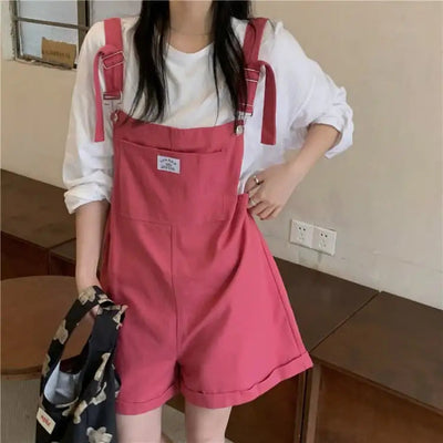 Loose Wide Leg Denim Strap Shorts for Women Frugal Finds Galore