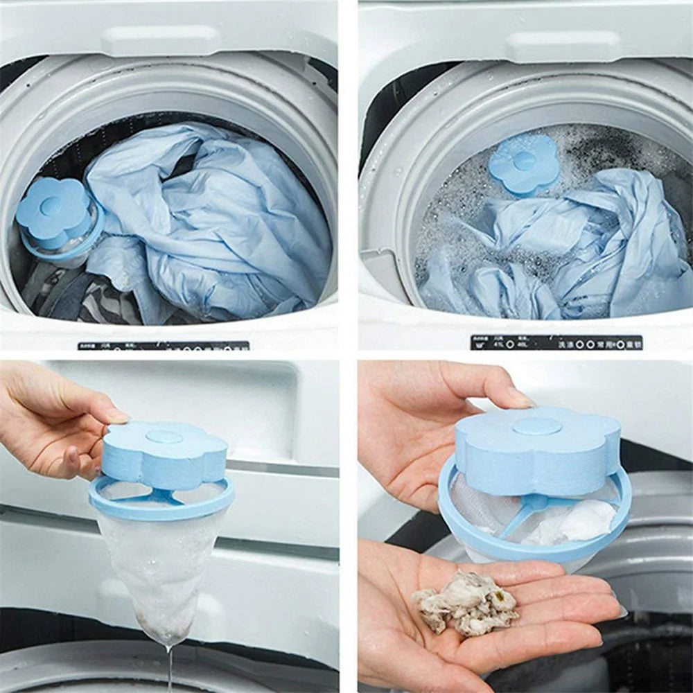 Reusable Laundry Hair Catcher Washing Machine Mesh Bag