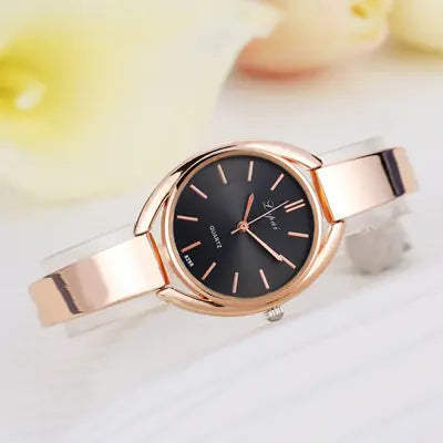 Fashionable Korean Alloy Women's Watch with Diamonds Frugal Finds Galore