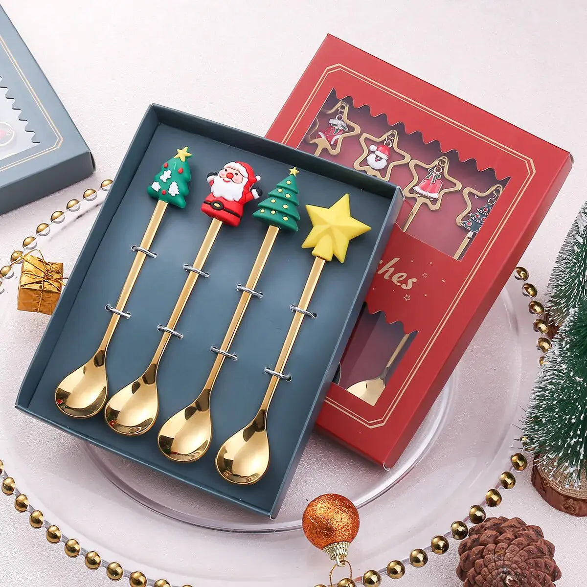 Christmas Cutlery Set: Festive Spoon and Fork