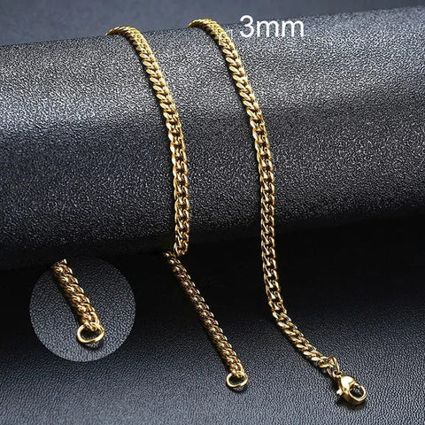 Unisex Cuban Chain Necklace Frugal Finds Galore