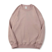 Men's Long-Sleeved Loose Solid Color Terry Sweater Frugal Finds Galore