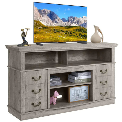 Vintage Home Living Room Wood TV Stand Frugal Finds Galore